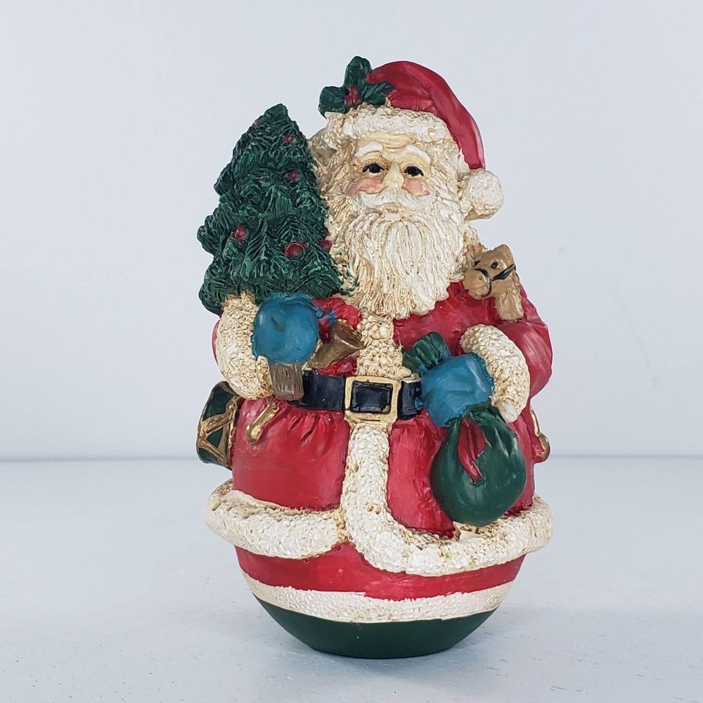 Vintage Midwest Importers Santa Claus Figurine Holding Toys